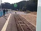 分断されたJR牟岐線と阿佐海岸鉄道線（2022年1月）