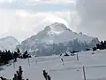 ピリン山脈の4月下旬のジェンガル峰