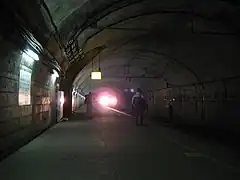 待避線が撤去される前の土合駅（2008年1月2日）