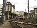引き上げ線から見た駅の全容