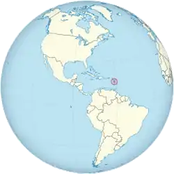 ドミニカ国の位置