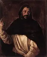 St. Dominic ティツィアーノ. c. 1565年