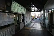 近鉄 道明寺駅(風美から連絡を受け石巻からやって来た夏彦が路花と再会する。)
