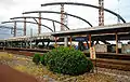 高架化工事中の駅（2007年5月）