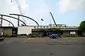工事中の冬山駅（2007年7月）