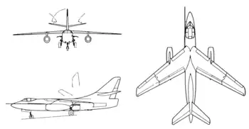A-3B(A3D-2) 三面図