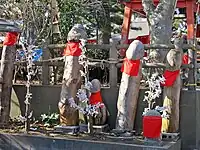 木彫りの道祖神