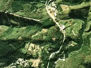 中山川逆調整池と道前道後第三発電所