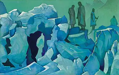 『ヒマラヤの番人』 Дозор Гималаев　連作「東洋の大旗」から　1925年