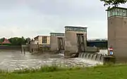 ヴェーザー川のドラーケンブルク堰