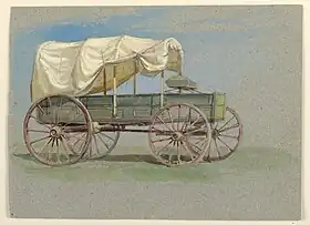 有蓋ワゴンc. 1870年代Covered wagon c. 1870s