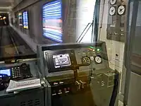 冷房化前の運転台（2009年12月）