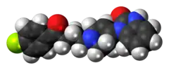 Space-filling model of droperidol