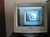 モニターにおけるドロステ効果