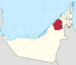 Location of ドバイ首長国