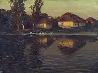 『ウクライナの夕べ』（Вечер на Украине. Холст, масло）