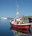 停泊中のDuda Lasø号