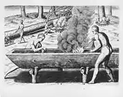 インディアンの丸木舟（1590年）