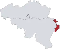 Location of ドイツ語共同体東ベルギー