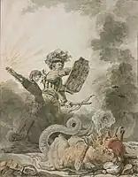 革命と戦うウィリアム・テル(c.1798)