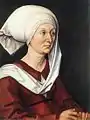 アルブレヒト・デューラー『バルバラ・ホルパーの肖像(フランス語版)』(1490年)ゲルマン国立博物館、ニュルンベルク