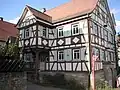 1717年建造の木組み建築