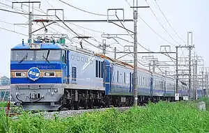 寝台特急「北斗星」（2010年9月 栗橋駅 - 東鷲宮駅間）