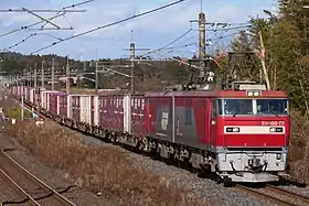 EH500形77号機(2020年12月14日 片岡駅 - 蒲須坂駅間)