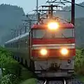 EH800形牽引の「カシオペア紀行」（道南いさりび鉄道線 上磯 - 矢不来信号場間）