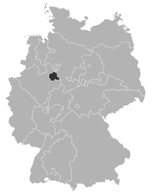 Karte der Lippischen Landeskirche