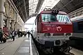 ブダペスト東駅でのEN477 牽引車両