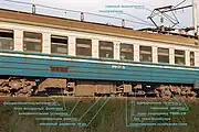 電動車のパンタグラフ・床下機器(ER9P形、ER9M形)