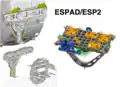 ESP-2は、ESP結合機構(ESPAD)を使ってクエストに取り付けている。
