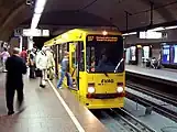既存の路面電車(写真)と軌間が異なるシュタットバーンも存在する(エッセン)