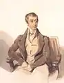 第2代オークランド男爵ジョージ・イーデン(後の初代オークランド伯爵)。1835年、シモン・ジャック・ロシャール画