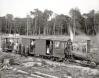 エフライム・シェイが1893年に製造した、自身の所有するハーバー・スプリングス鉄道1号機
