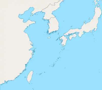 長崎港の位置(東シナ海内)