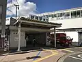 東口仮駅舎（2018年12月・解体済み）