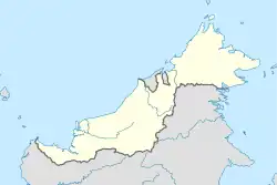 ラブアンの位置(東マレーシア内)