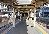 1・2番線ホーム(2022年2月)