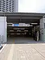 改良工事期間中の自由通路から新改札口への入口（2007年5月）