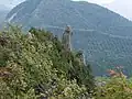 男甑のシンボル・烏帽子岩