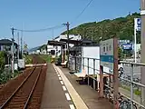 伊野駅方向を望む(2010年5月)