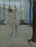 ドガ作『写真スタジオでポーズする踊り子』
