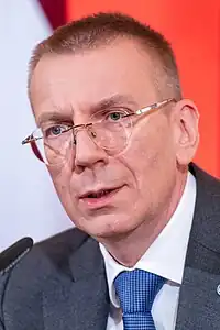 ラトビア  エドガルス・リンケービッチ（大統領）