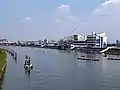 船堀橋から見た江戸川競艇場