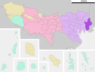 江戸川区位置図