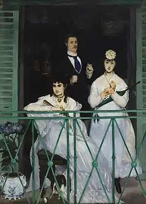 『バルコニー』(1869年)マネ