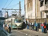 近畿車輛製の電車(ヘリオポリス向け)(2002年撮影)