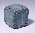サイコロ 陶製（エジプト 6世紀から8世紀）
